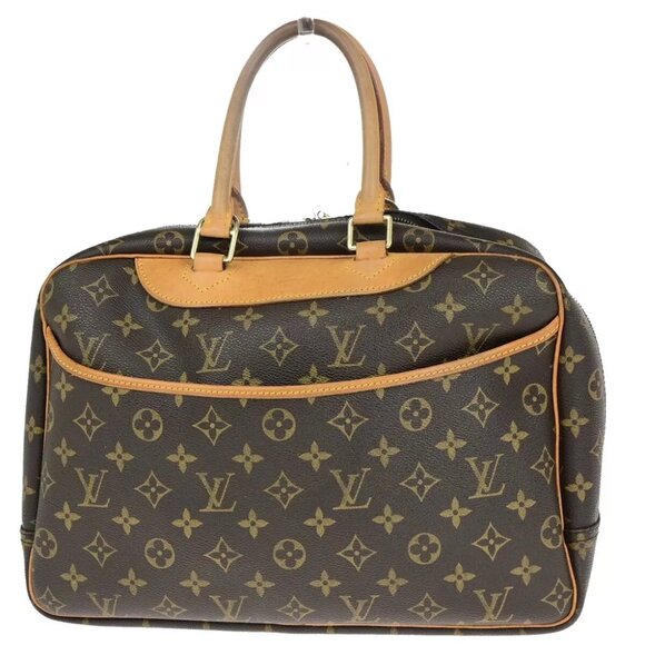 AUTHENTICITY GUARANTEED LOUIS VUITTON LV Logo Deauville Hand Bag Monogram - Picture 1 of 15